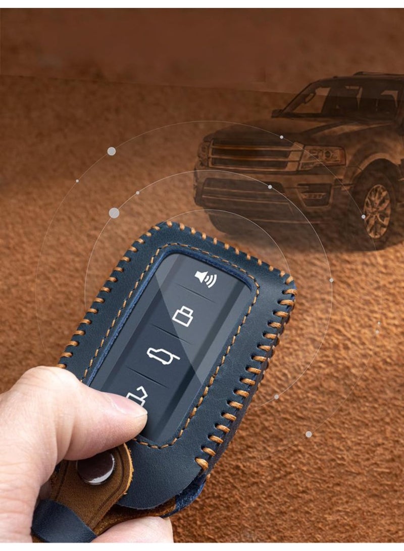 NOSKIN Leather Car Remote Key Cover, Fit for Great Wall GWM WEY TANK 300, 500, Tank300, Tank500, Keychain Accessories - Image 3