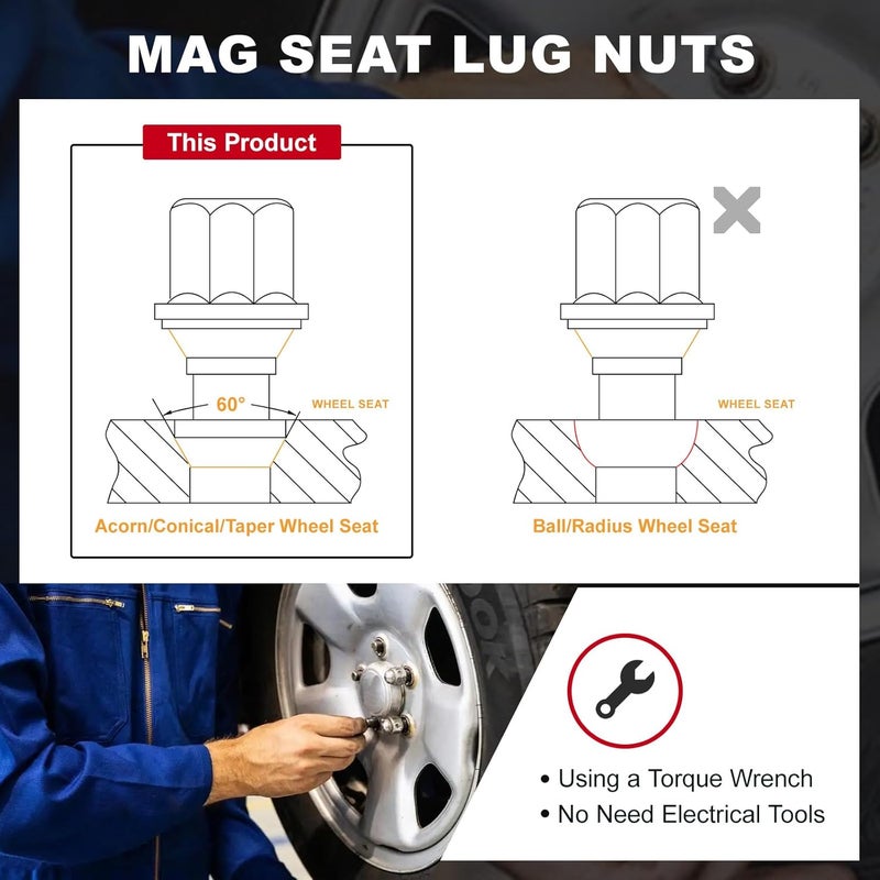 Bapmic Wheel Lug Bolt M14 x 1.25 for BMW (Pack of 4) - Image 5