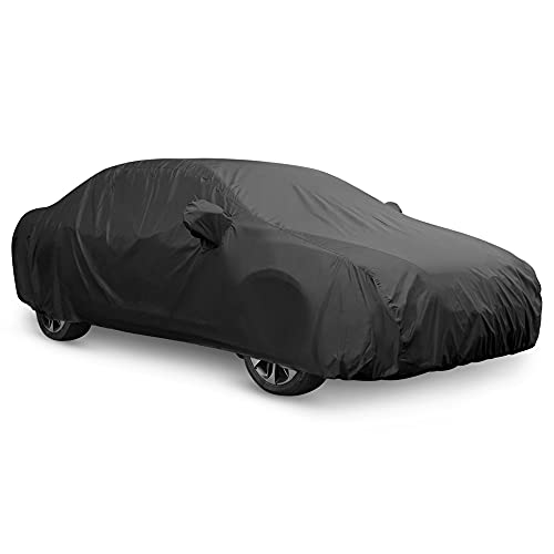 uxcell Car Cover Waterproof All Weather for Car, Full Car Cover Rain Sun Protection Universal Fit for Sedan 178''-185'' - Image 1