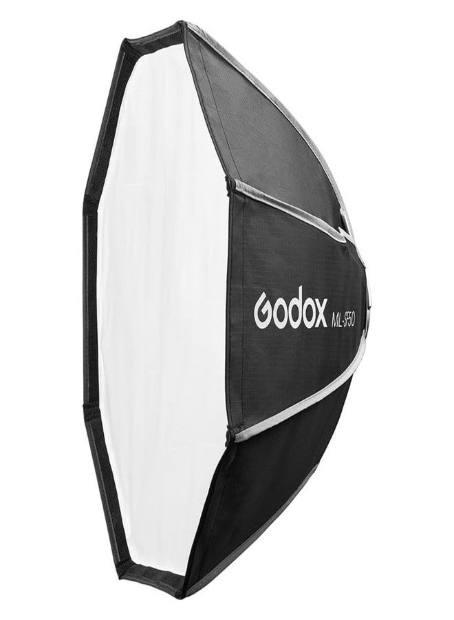 جودوكس صندوق إضاءة ناعم ثماني الأضلاع Godox ML-SF50، 50 سم × 50 سم، مصنوع من النايلون، متوافق مع مصابيح الفيديو LED من Godox طرازات ML100Bi، ML60IIBi، ML60Bi، ML60، ML30Bi، ML30 - Image 4
