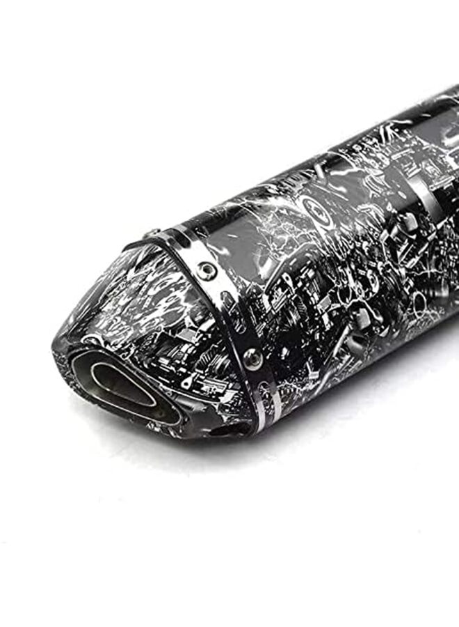 9PCS Motorcycle exhaust 51 modified Kawasaki Husi Horizon large displacement racing 370 small hexagonal scorpion universal exhaust pipe/E - Image 3