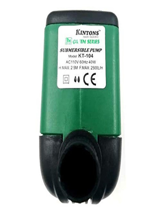 Kintons KT Series ECO 50% Energy Saving Green Series Multifunction Aquarium Submersible Rotary Pump For Freshwater & Marine Aquarium (KT104 (40w-2500L/H - H.MAX - 2.5M)) - Image 4