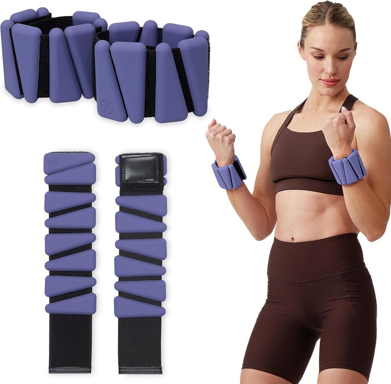 Gaiam Wrist and Ankle Weights, Wearable Bracelet to Strengthen, Tone & Sculpt, Adjustable Ankle Weights for Women & Men for Yoga, Dance, Pilates, Barre, Cardio, Home & Gym Use - Image 1