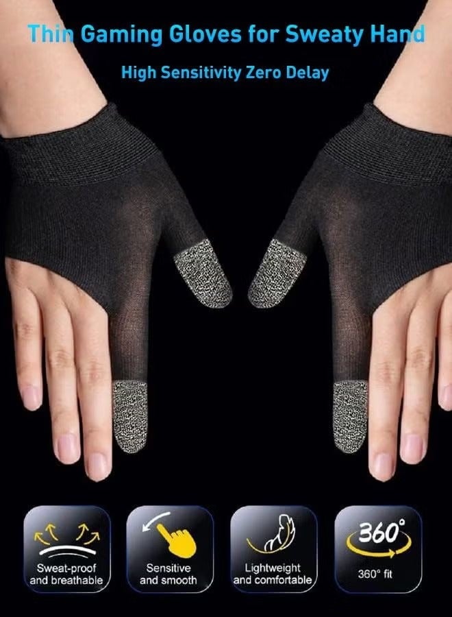 Upgraded Gaming Gloves，The latest Silver Fiber G1 Material Breathable Sweatproof Finger Gloves ，Finger Case for PU-BG Mobile Phone Games Accessories - Image 4