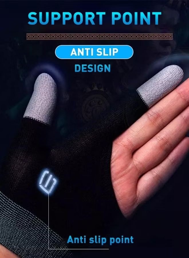 Upgraded Gaming Gloves，The latest Silver Fiber G1 Material Breathable Sweatproof Finger Gloves ，Finger Case for PU-BG Mobile Phone Games Accessories - Image 5