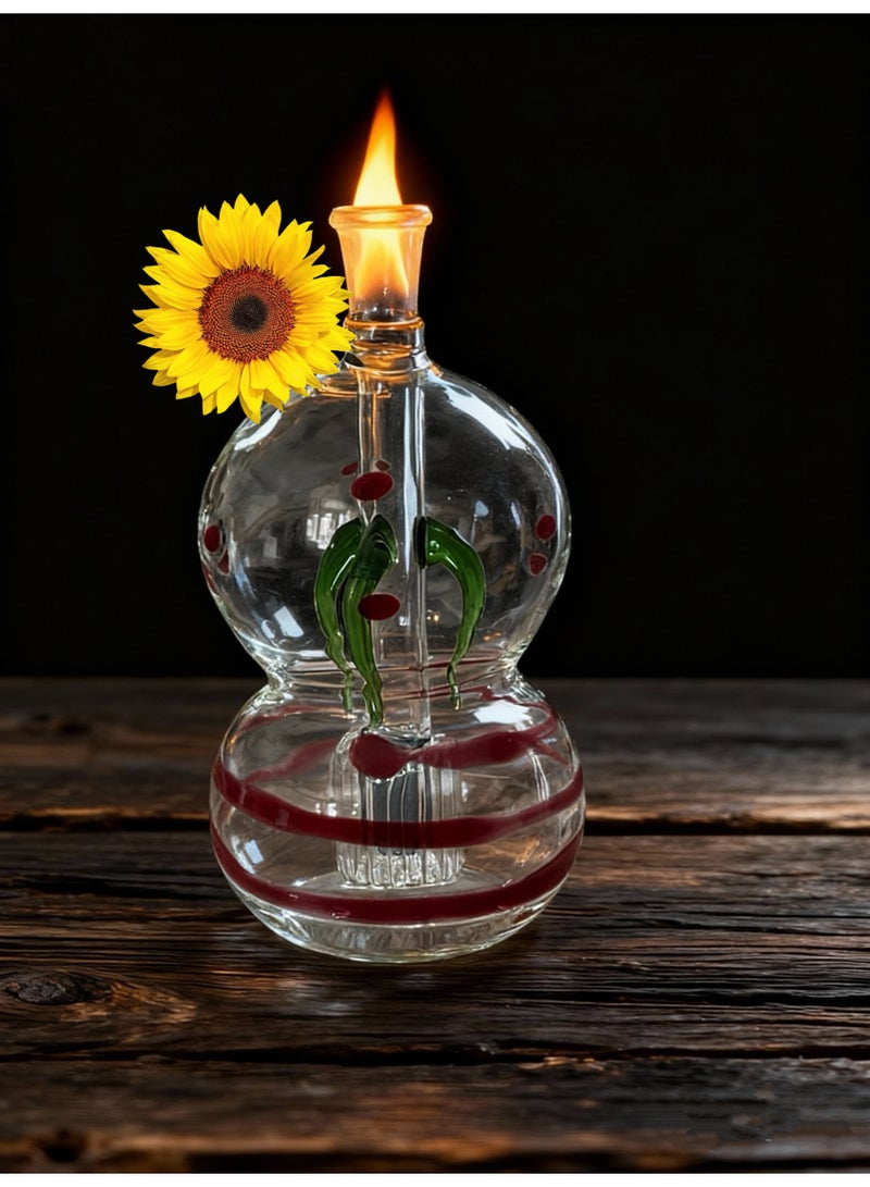 شيانغ مي زجاجة مصباح زيتي زجاجية ممتازة مقاومة للحرارة مصنوعة من مادة البورسليكات عالية الجودة للاستخدام طويل الأمد (لون عشوائي) - Image 2