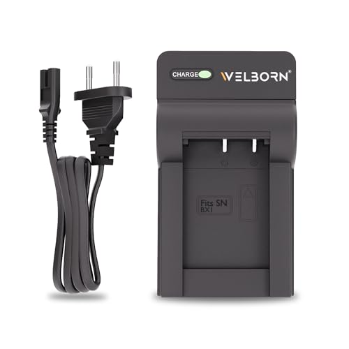 Welborn Camera Battery Fast Charger for NP-BX1/M8, DSC-HX80, HX90V, HX95, HX99, HX350, RX1, RX1R II, RX100 Camera Battery Charger - Image 1