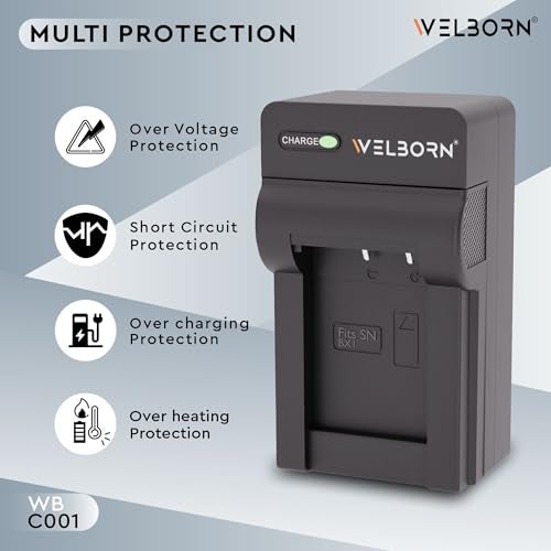 Welborn Camera Battery Fast Charger for NP-BX1/M8, DSC-HX80, HX90V, HX95, HX99, HX350, RX1, RX1R II, RX100 Camera Battery Charger - Image 5