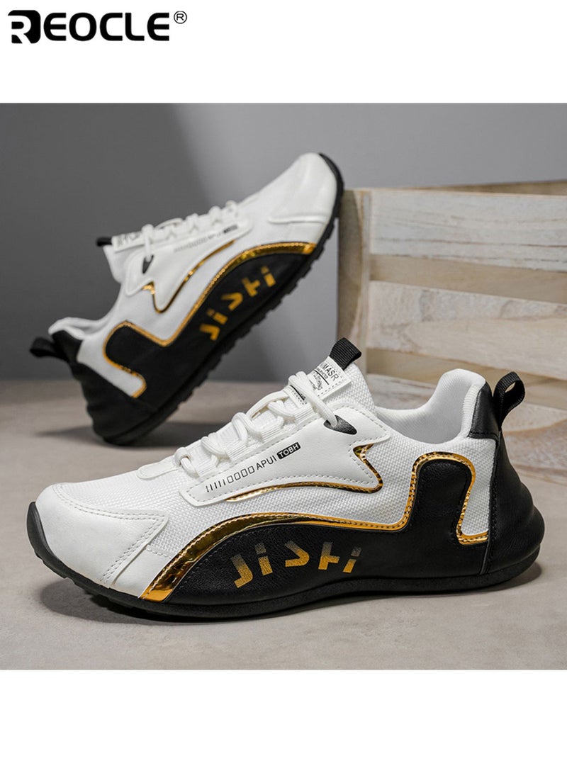 REOCLE Men's Breathable Sports Casual Skate Shoes Lightweight and Comfortable Non Slip Sole for Outdoor Sports Training Running and Daily Casual Wear - Image 5