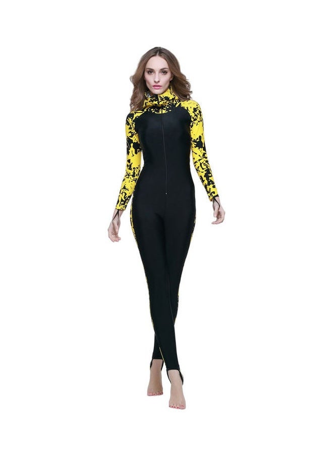 NIBEMINENT Contrast Printed Hooded Long Sleeve One Piece Multicolour  - Image 1