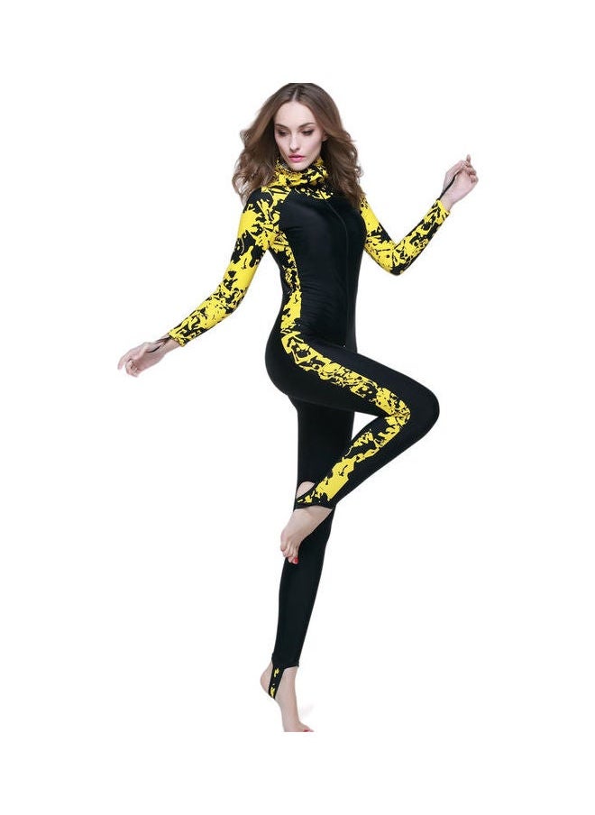NIBEMINENT Contrast Printed Hooded Long Sleeve One Piece Multicolour  - Image 2