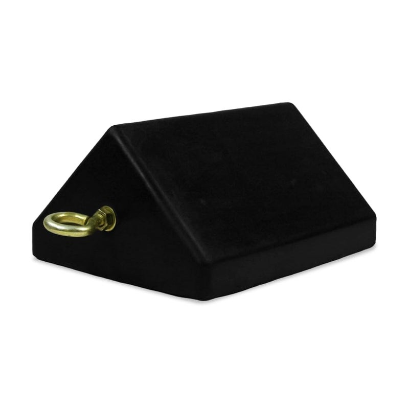 ALP Heavy-Duty Rubber Wheel Chock (10x8x5 inch) – Solid Wheel Stopper for Cars, Trucks & Trailers | Prevents Vehicle Rolling During Parking, Maintenance & Storage | Non-Slip, Durable & Movable (P-1) - Image 1