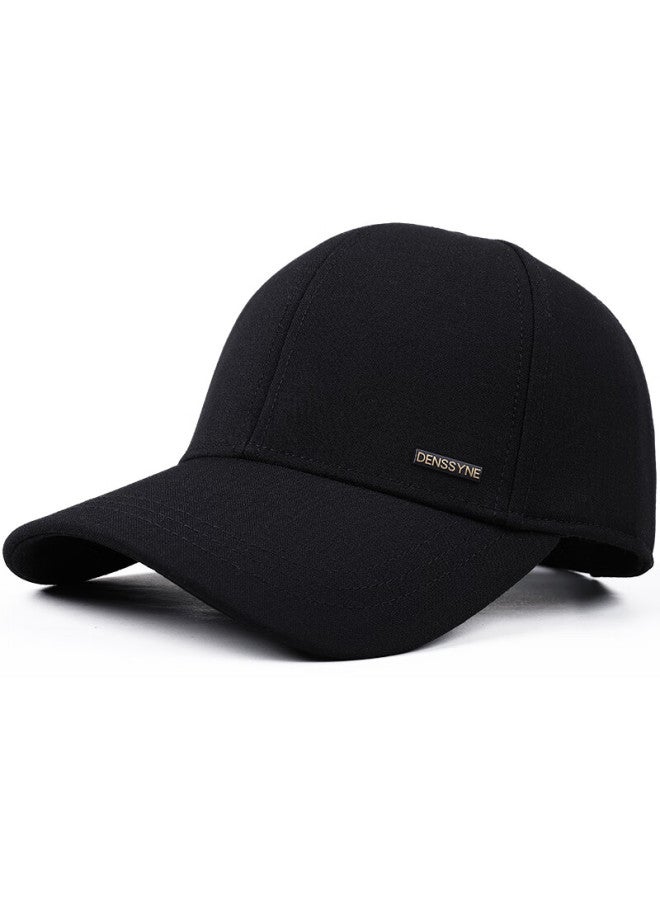 Denssyne Non-fading Non-deforming Men's Hat Four Seasons Outdoor Casual All-match Spring Summer Fashion Baseball Cap Black Hard Top - Image 4