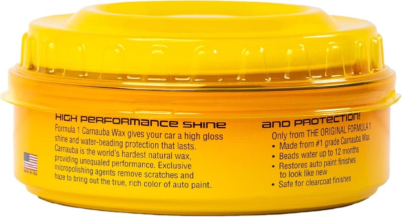 Formula 1 Carnauba Paste Car Wax High-Gloss Shine 8 oz., Slow wear optimized quality - Image 2
