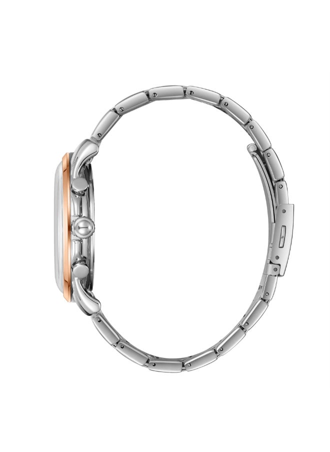 Lee Cooper - Lee Cooper Men's Watch, Multi Function Display and Metal Strap - LC08068.550, Silver - Image 1