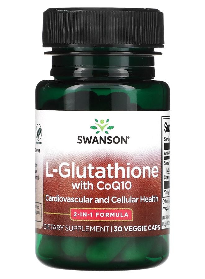 SWANSON L-Glutathione with CoQ10 30 Veggie Caps