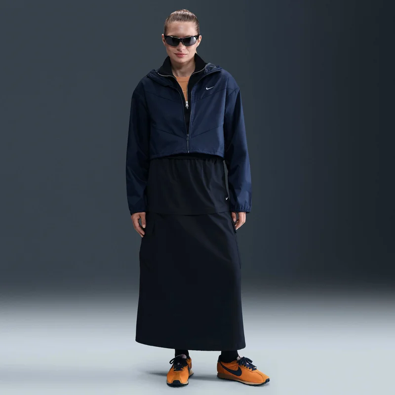 Nike Blue Women's Sportswear Windrunner Hooded Jacket for Women | Best Price UAE