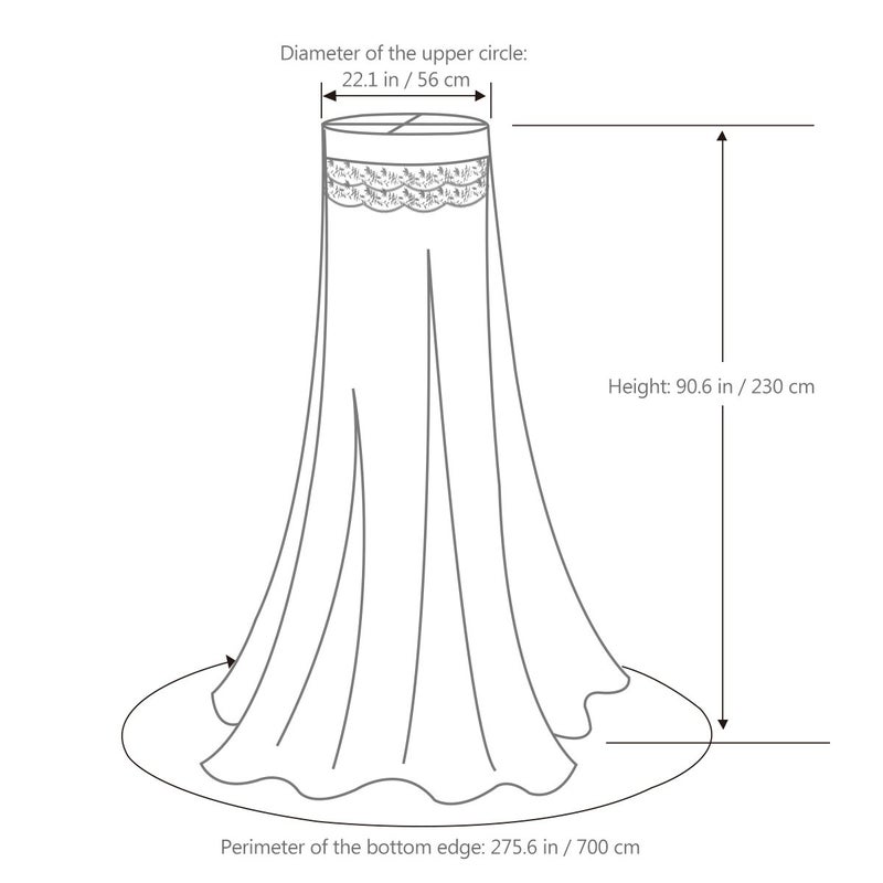 STOBOK Mosquito Net,Baby Canopy Bed Netting, - Image 3