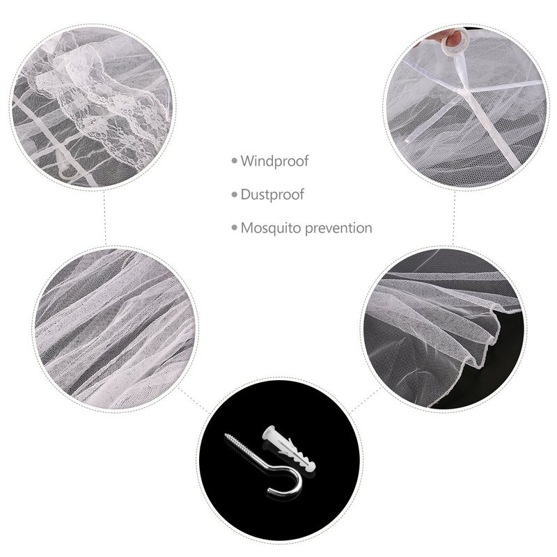 STOBOK Mosquito Net,Baby Canopy Bed Netting, - Image 4