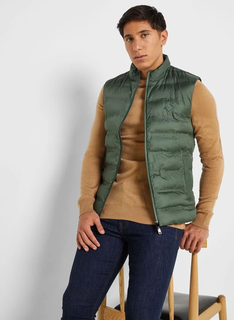Hackett Zip Through Puffer Gilet