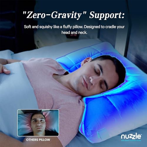Nuzzle Adjustable Firm Pillow, Luxury King Size Bed Pillow Hotel Collection - Best Adjust Height Soft Cooling Pillow for Back, Stomach or Side Sleepers - Image 2