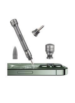 Excefore Phone Blasting Pen, Back Cover Glass Battery Cover Demolition Blasting Pen, Rear Camera Disassembly Breaking Pen for iPhone 12 Pro 13 14 Pro Max, Rear Housing Cover Removal Tool, Silver  - Image 1