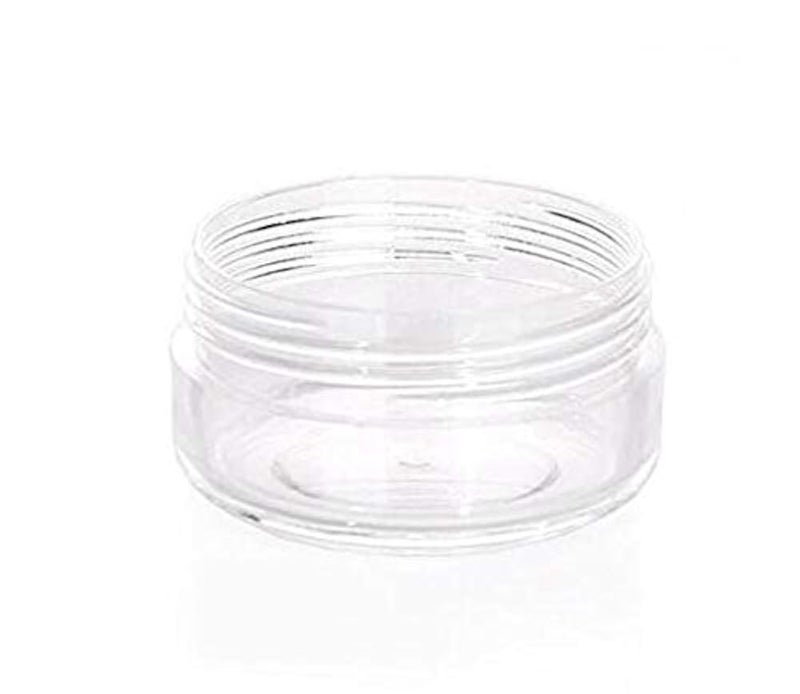 ericotry 12PCS Clear Plastic Round Pot Pink Screw Cap Lid with Clear Base Empty Jars Travel Cosmetic Sample Containers for Make Up Face Cream Lotion Nail Powder Eye Shadow Lip Balm Container Lot (10ml) - Image 3