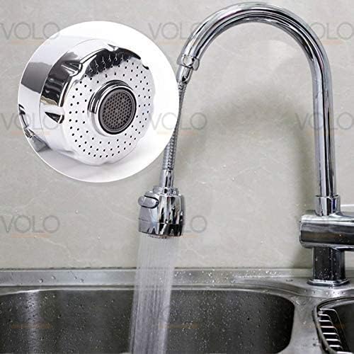 Hyderon flexible Hose Extension with 2 Modes Water Saving,Faucet for Kitchen Sink,Water Faucet Sprayer, Flexible Tap Extension for Kitchen Sink (Standard Size, Colour : Silver) - Image 3