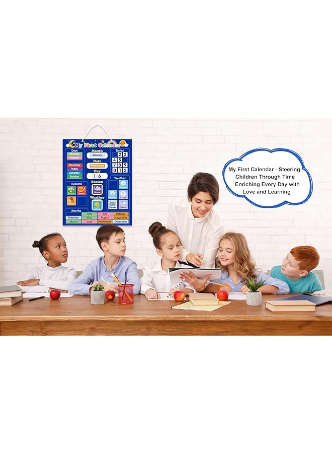 erorex Learning Resources Calendar And Weather Pocket Chart My First Calendar For Kids Toddlers Magnetic Calendar For Classroom Preschool Educational Wall Calendar Kids Learning Calendar - Image 3