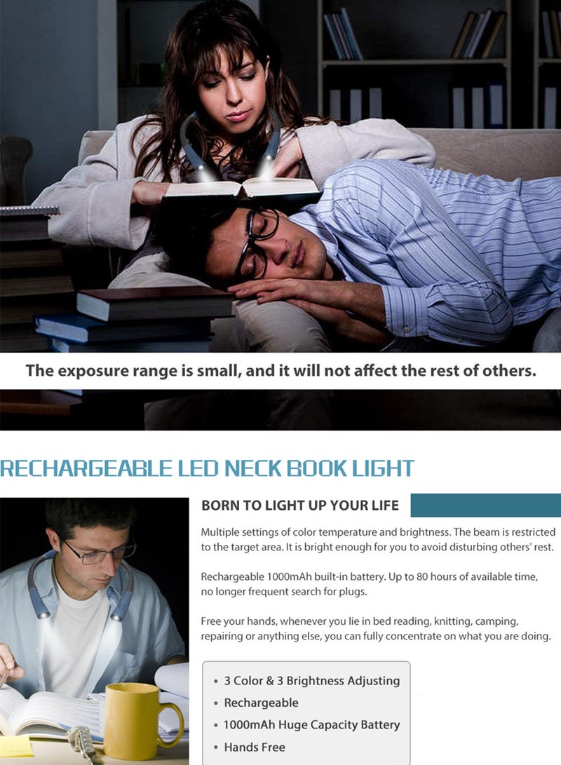 Sharpdo LED NeckLed Neck Reading Light 3 Colors 3 Brightness Levels Long Lasting - Image 2