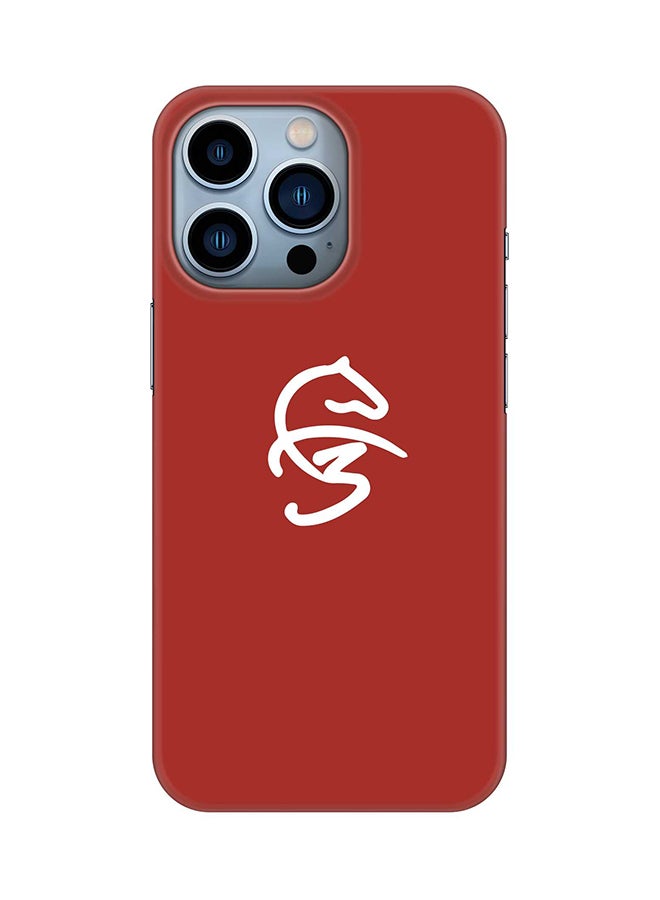 Case for Apple iPhone 14 Pro Slim Snap Classic Series Mobile Cover Hard PC Shield Matte Finish Print - Faz3 Icon Red