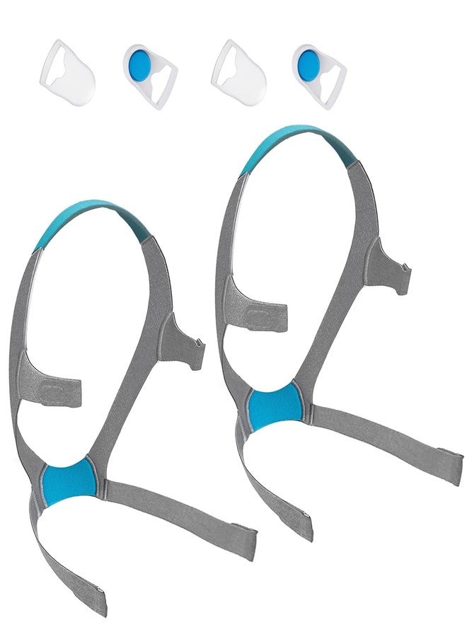 stonespace Airfit F20 Headgear Medium with Clips, 2-Pack Replacement CPAP Mask Headgear Straps with Clips CPAP Supplies for Airfit/AirTouch F20 (Without Mask) - Image 1