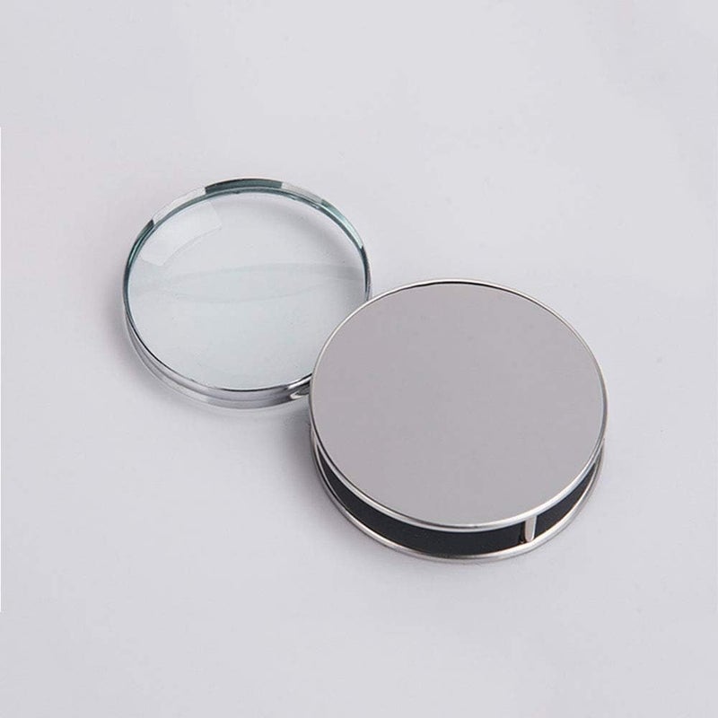 RUIXIB Portable Magnifier Foldable Round 20X Magnifying Glass with Metal Protective Case,Pocket Handheld Magnifier Loupe Lens for Reading Inspection Science Diamonds - Image 3