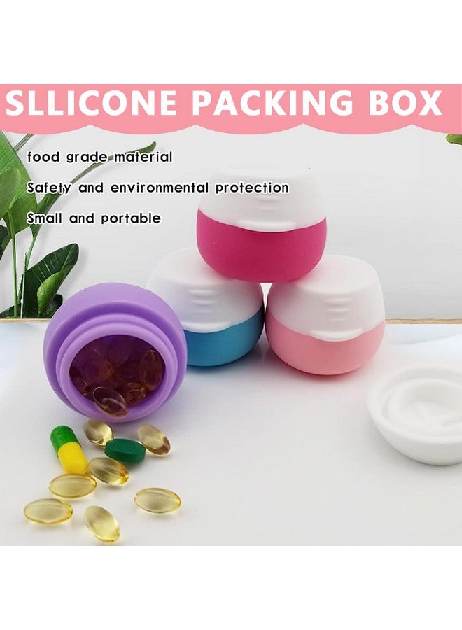 maycreate MAYCREATE® 4Pcs Silicon Cream Jar, 20ml Mini Cosmetic Silicone Cream Jars with Lids, Refillable Leak-proof Travel Dispenser for Makeup Face Body Hand Cream - BPA-Free, Easy to Clean  - Image 4