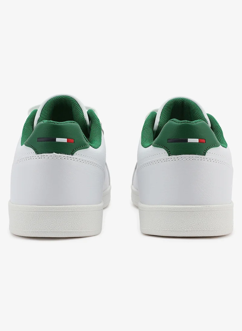 U.S. Polo Assn. white Men's White Casual Lace-Up Sneakers, Lightweight Shoes for Everyday Wear for Men | Best Price UAE