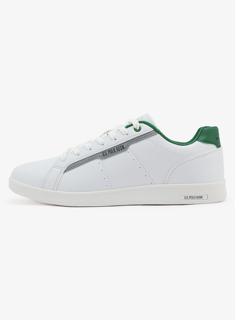 U.S. Polo Assn. Men's White Casual Lace-Up Sneakers, Lightweight Shoes for Everyday Wear - Image 3