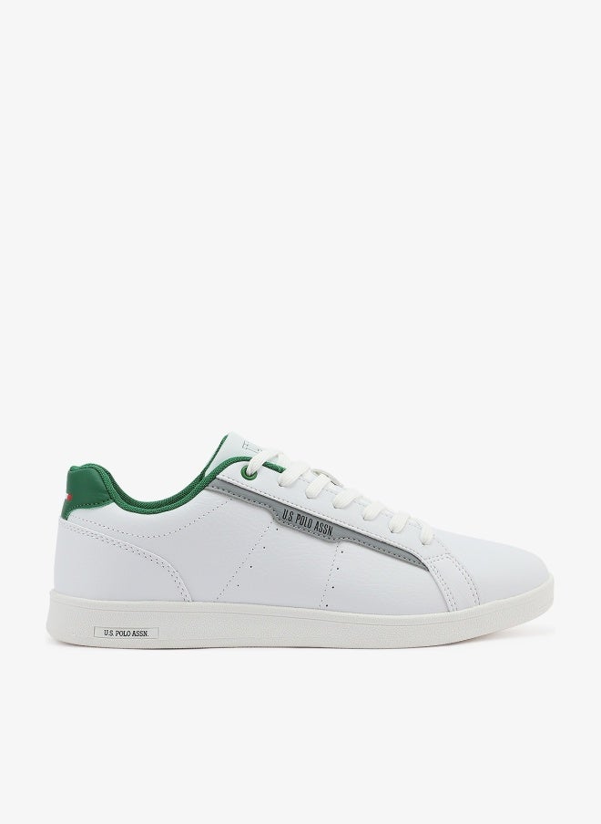 U.S. Polo Assn. Men's White Casual Lace-Up Sneakers, Lightweight Shoes for Everyday Wear - Image 1
