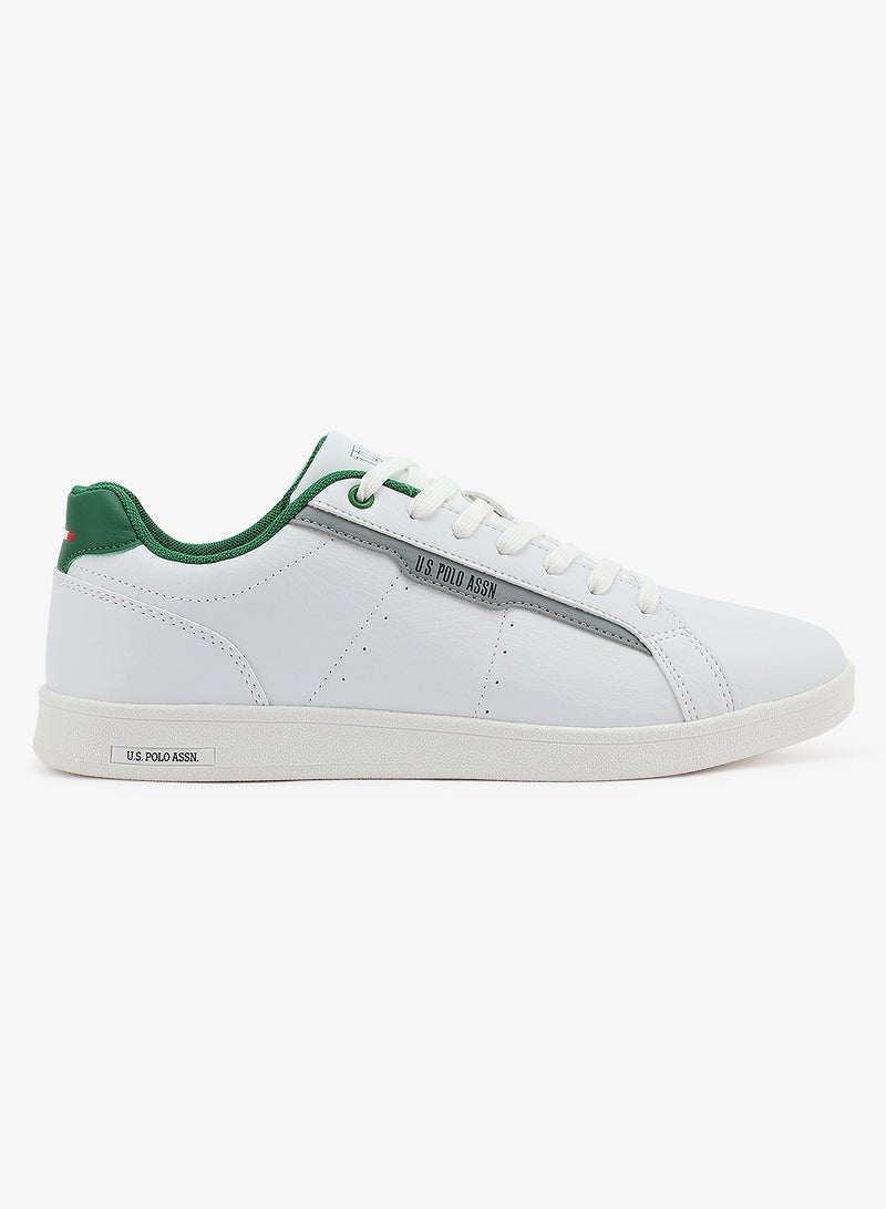 U.S. Polo Assn. Men's White Casual Lace-Up Sneakers, Lightweight Shoes for Everyday Wear - Image 2