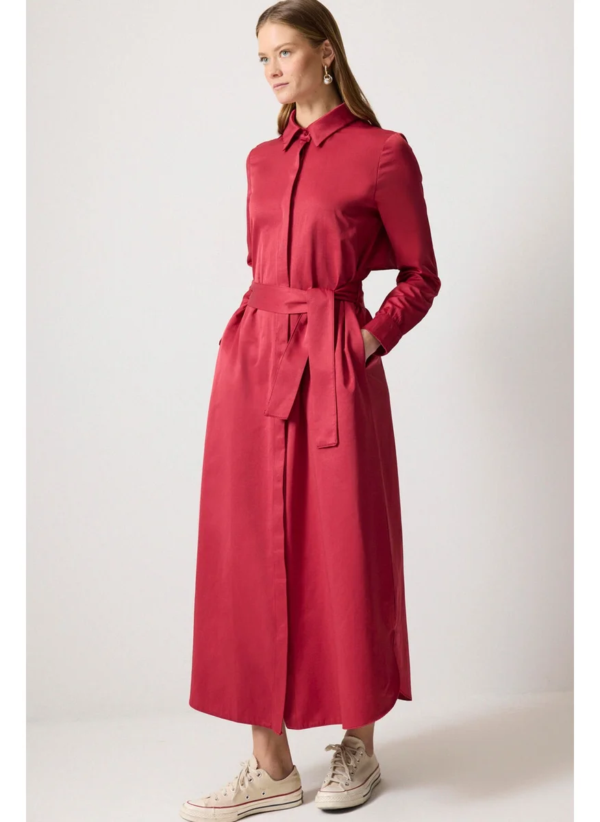 Touche Prive Belted Shirt Dress