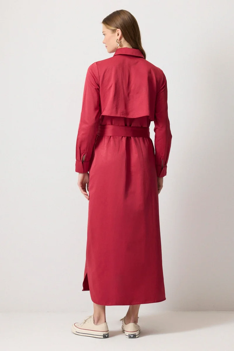 Touche Prive Belted Shirt Dress