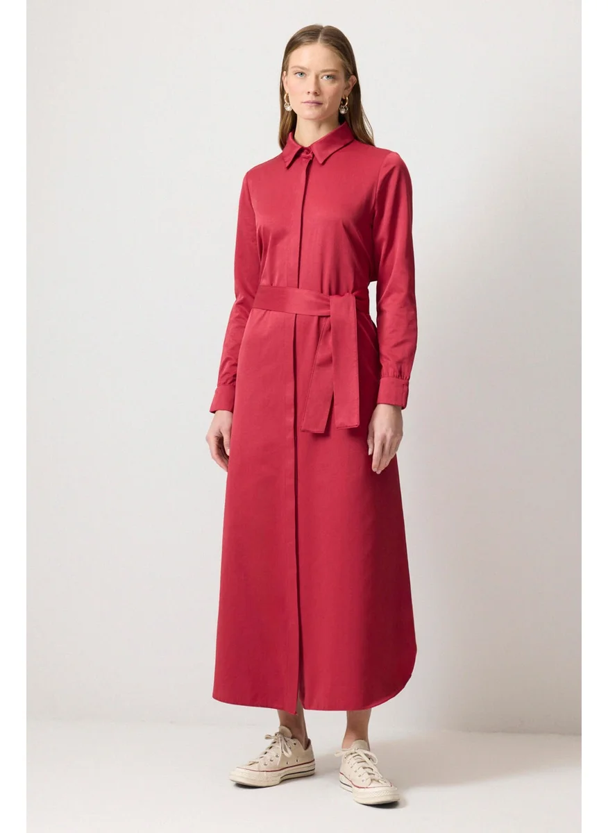 Touche Prive Belted Shirt Dress