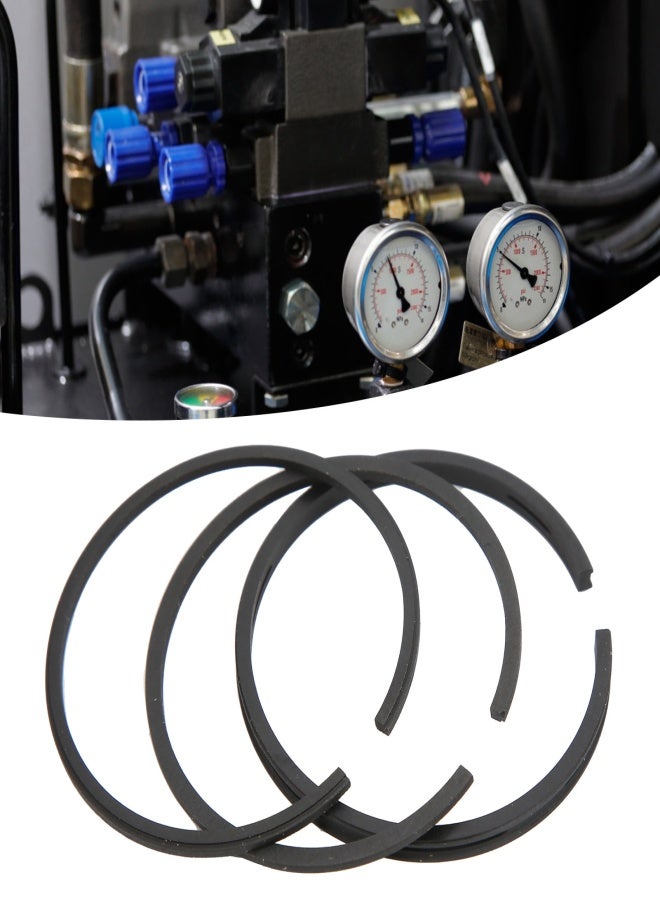 3Pcs Piston Ring Kit Air Compressor Cylinder Sealing Tool Pneumatic Drive Replacement - Image 4
