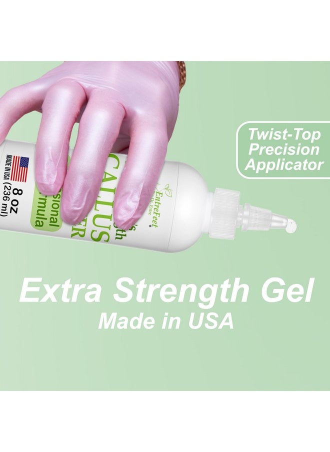 EntreFeet - Callus Remover Gel & Double-Sided Foot File: 8 oz Extra Strength Callus Remover for Feet, Foot Callus Remover Care, Pedicure Tools Supplies, Spa Kit, Dead Skin Scrubber - Image 1