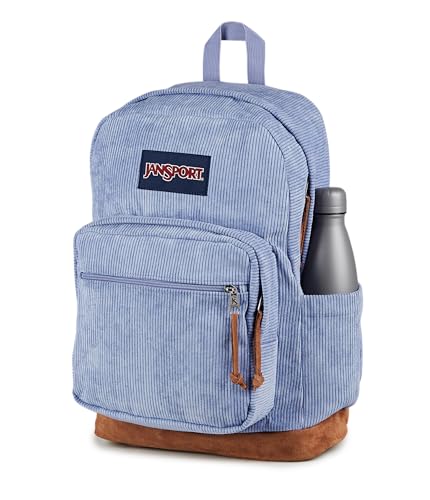 JanSport Right Pack Expressions Backpack – Main Compartment, 15-inch Padded Laptop Compartment, Side Water Bottle Pocket, Utility Pocket with Zippered Rain Flap, Lavender Ash Corduroy - Image 2