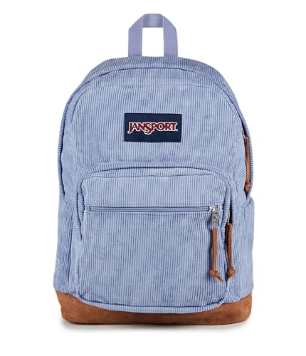 JanSport Right Pack Expressions Backpack – Main Compartment, 15-inch Padded Laptop Compartment, Side Water Bottle Pocket, Utility Pocket with Zippered Rain Flap, Lavender Ash Corduroy - Image 1