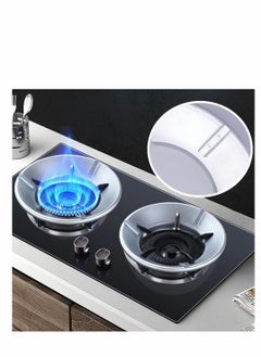 SYOSI Gather Fire Gas Stove Cover Energy Saving Round Bottom Wok Rack Windproof Wok Pan Support Stand Trivet for Gas Hobs Fire Stove Pot Cooktop Four Hole(2 PCS)  - Image 1