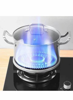SYOSI Gather Fire Gas Stove Cover Energy Saving Round Bottom Wok Rack Windproof Wok Pan Support Stand Trivet for Gas Hobs Fire Stove Pot Cooktop Four Hole(2 PCS)  - Image 4