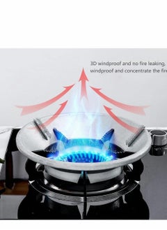 SYOSI Gather Fire Gas Stove Cover Energy Saving Round Bottom Wok Rack Windproof Wok Pan Support Stand Trivet for Gas Hobs Fire Stove Pot Cooktop Four Hole(2 PCS)  - Image 5