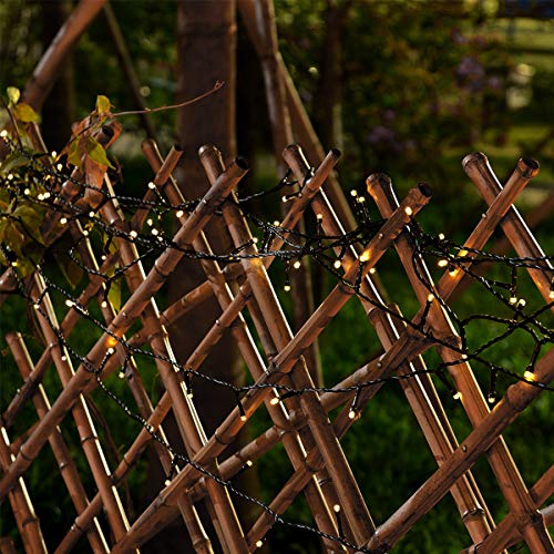 Epyz Solar String Light 100Led 32.8 Feet 8 Modes / 600Mah Solar Christmas Lights Waterproof For Gardens, Wedding, Party, Homes, Christmas Tree, Curtains, Outdoors (Pack Of 1, Warm Yellow Light) - Image 2
