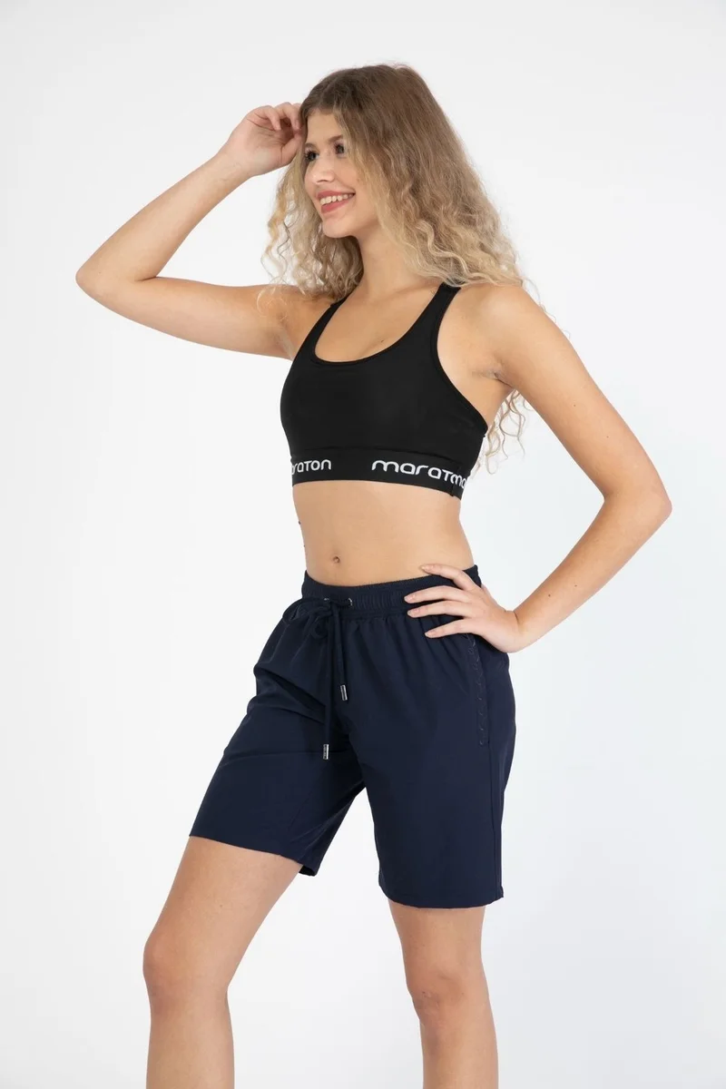 C&city Women's Lycra Sea Shorts C1860 Navy Blue